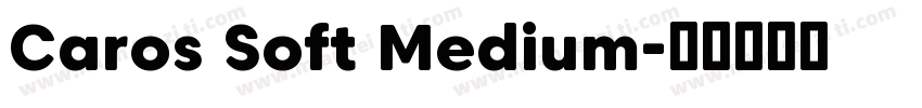 Caros Soft Medium字体转换